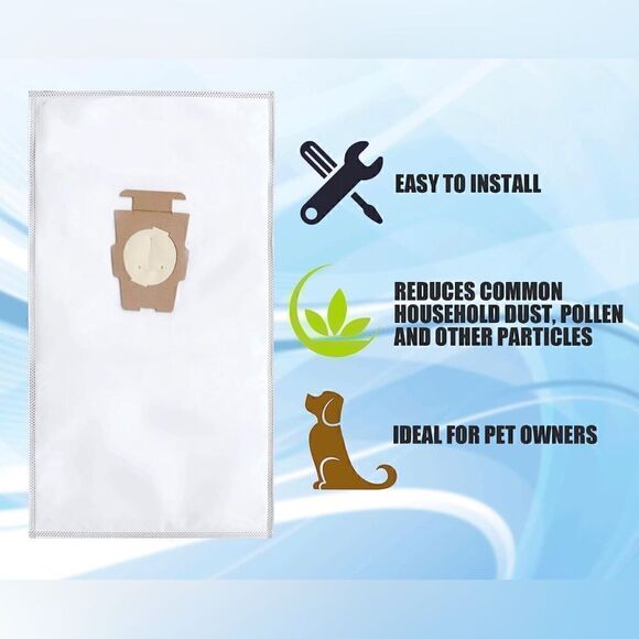 Kirby 204811 Micron Magic Bags, 6 pack White Vacuum Bags - Picture 5 of 10